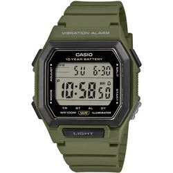 Casio W-738H-3AVEF Digital-Uhr für Herren Dualzeit Khaki