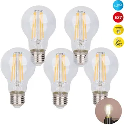 NÄVE LED-Leuchtmittel "Daffy", Energieeffizienz: E (A-G), weiß, Ø:6cm, Leuchtmittel, 5er Set