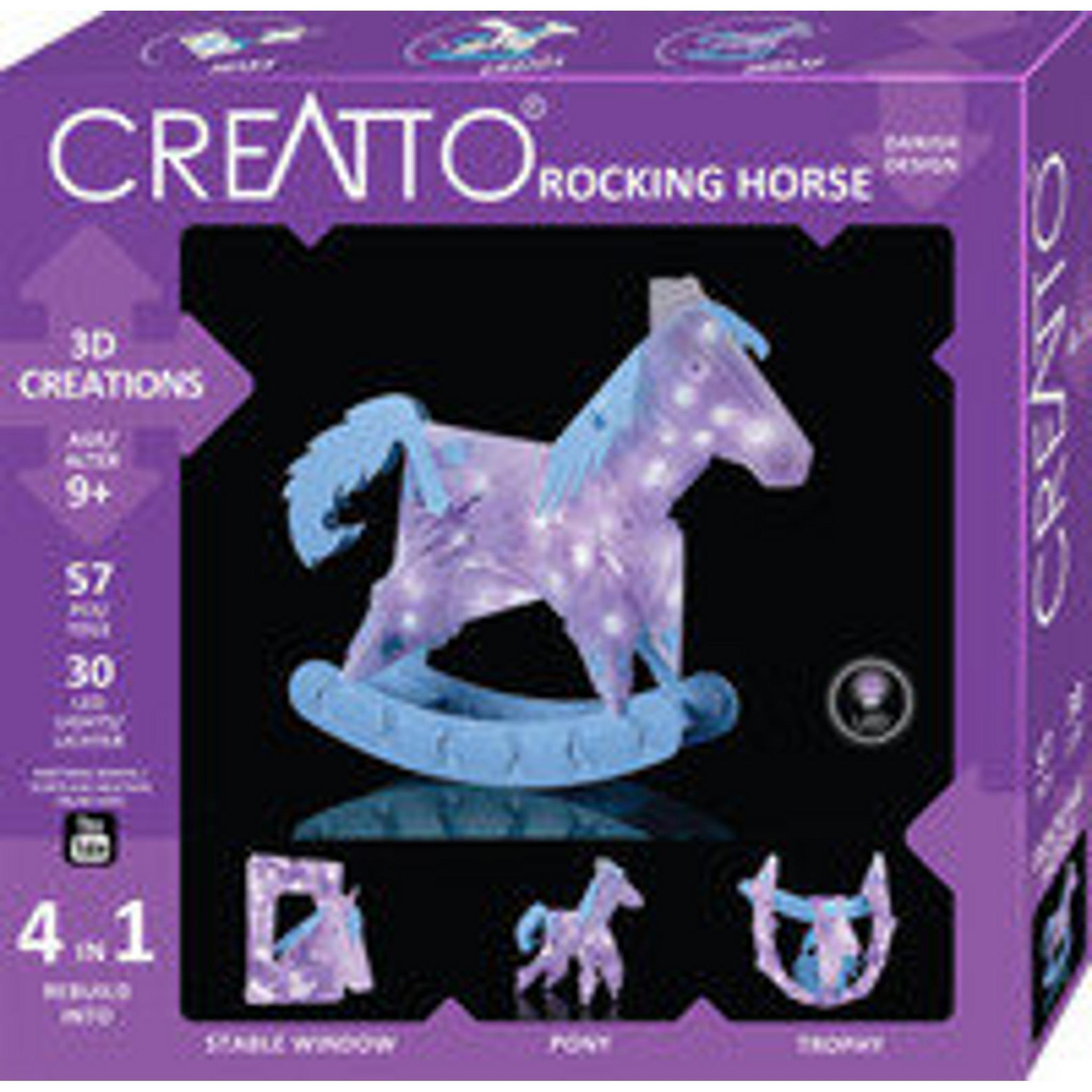 Kosmos Creatto Rock Horse Bouwpakket voor Kinderen vanaf 9 jaar, 57 stuks