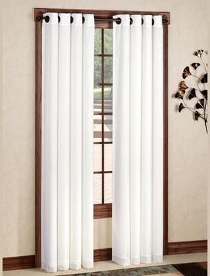 Commonwealth Home Fashion, Inc Rhapsody Thermavoile Grommet Curtain Panel, 54 x 63, Sterling Blue