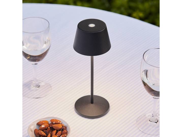 Modi Micro Portable Tischleuchte IP65 Black - Loom Design - Terrasse - Modern - Aluminium - Mit Schirm