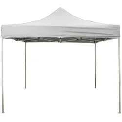 Divina Fire Faltpavillon 3 x 3 weiß mit wasserdichtem PVC überzogen