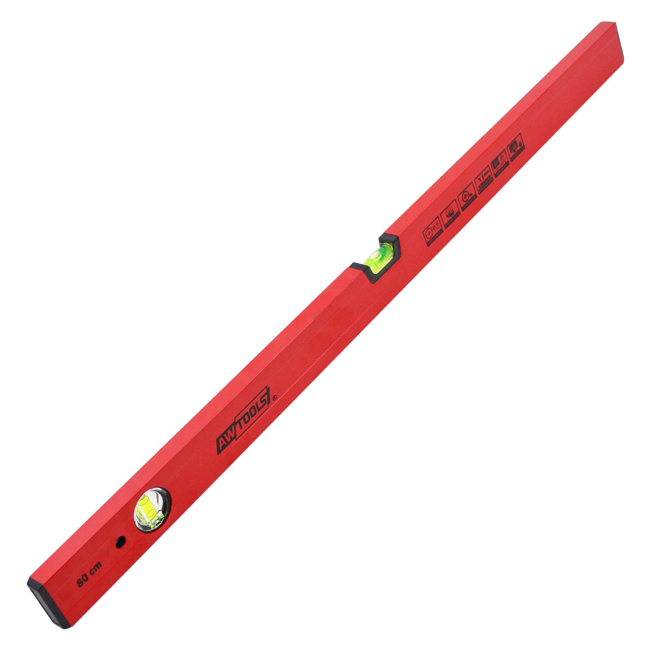 Awtools Poziomica Malowana Czerwona 40cm (40 cm) (AW30000)