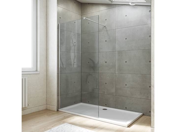 SIRHONA Paroi de douche italienne 70-120 cm x 200 cm, 8 mm verre Nano transparent, 80cm / 200cm