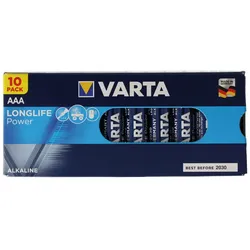 Varta Longlife Power (ehem. High Energy) Micro AAA Batterien 4903 High Energy 10er Box