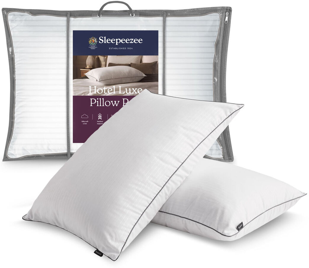 Sleepeezee Hotel Luxe Pillow Pair White