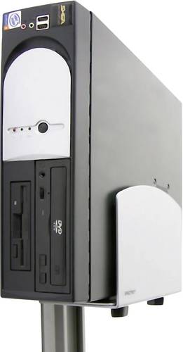 Ergotron PC Halterung Vertikal Vertical Universal CPU Holder 97-468-202 Silber Belastbar bis=18 kg