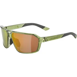 Alpina, Unisex, Sportbrille, Swift (Green, Transparent Matte, Gold), Grün