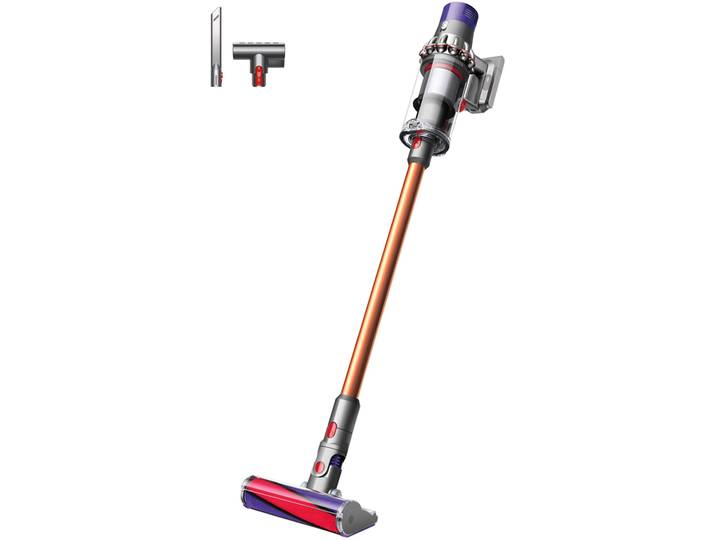 DYSON Akku-Hand-und Stielstaubsauger V10 , orange (nickel, kupfer), B:36cm H:130cm T:25cm, Akkusauger, Die Saugkraft eines kabelgebundenen Staubsaugers., Akku-Hand-und Stielstaubsauger