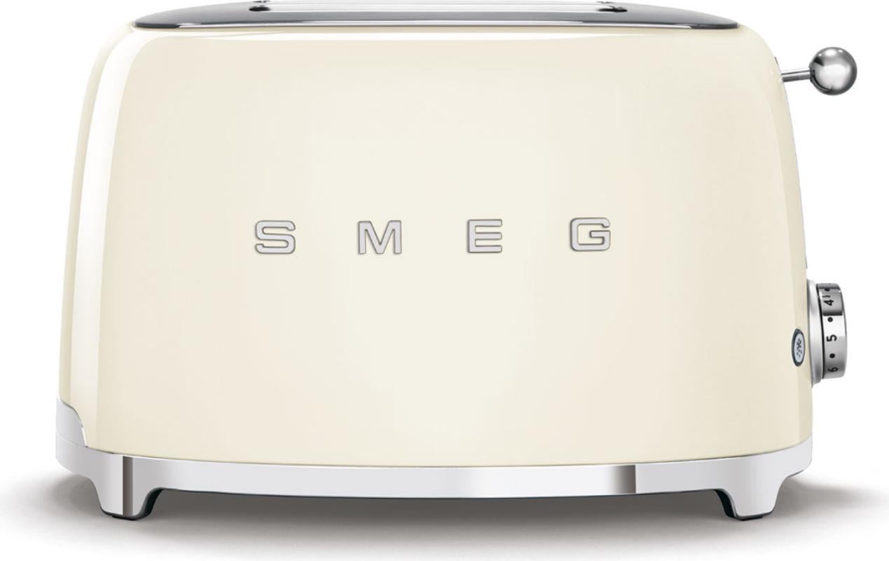 Smeg TSF01CREU broodrooster met 2 schijven, Crèmekleurig, 950 W