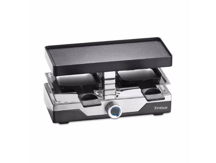 Trisa 2er Raclette Premium Racletteofen – Raclette Ofen/Raclette Grill – schwarz