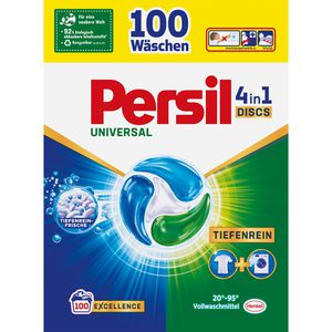 Persil Waschmittel Universal 4in1 Tiefenrein, Discs, Excellence, 1,7 kg, Waschladungen 100
