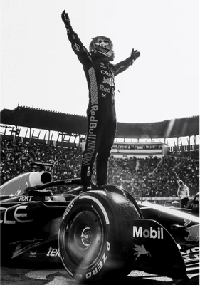Inspire Picks F1 Monaco Racing Wall Art Max Verstappen Print Formula 1 Canvas Decor 3 30x42cm Unframed