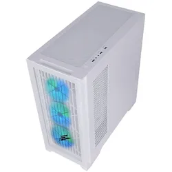 Evolveo Ptero Q2W+, 2x??eln?? panel: sklo/m??????ka (ATX), PC Gehäuse, Weiss