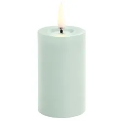 Uyuni LED Stumpenkerze 5 x 7,5cm melted dusty green