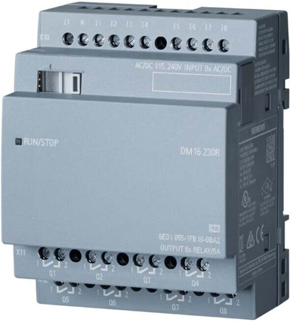 Siemens Indus.Sector LOGO!8 DM16 230R Erw.modul 4TE, 8DE/8DA 6ED1055-1FB10-0BA2 (6ED10551FB100BA2)