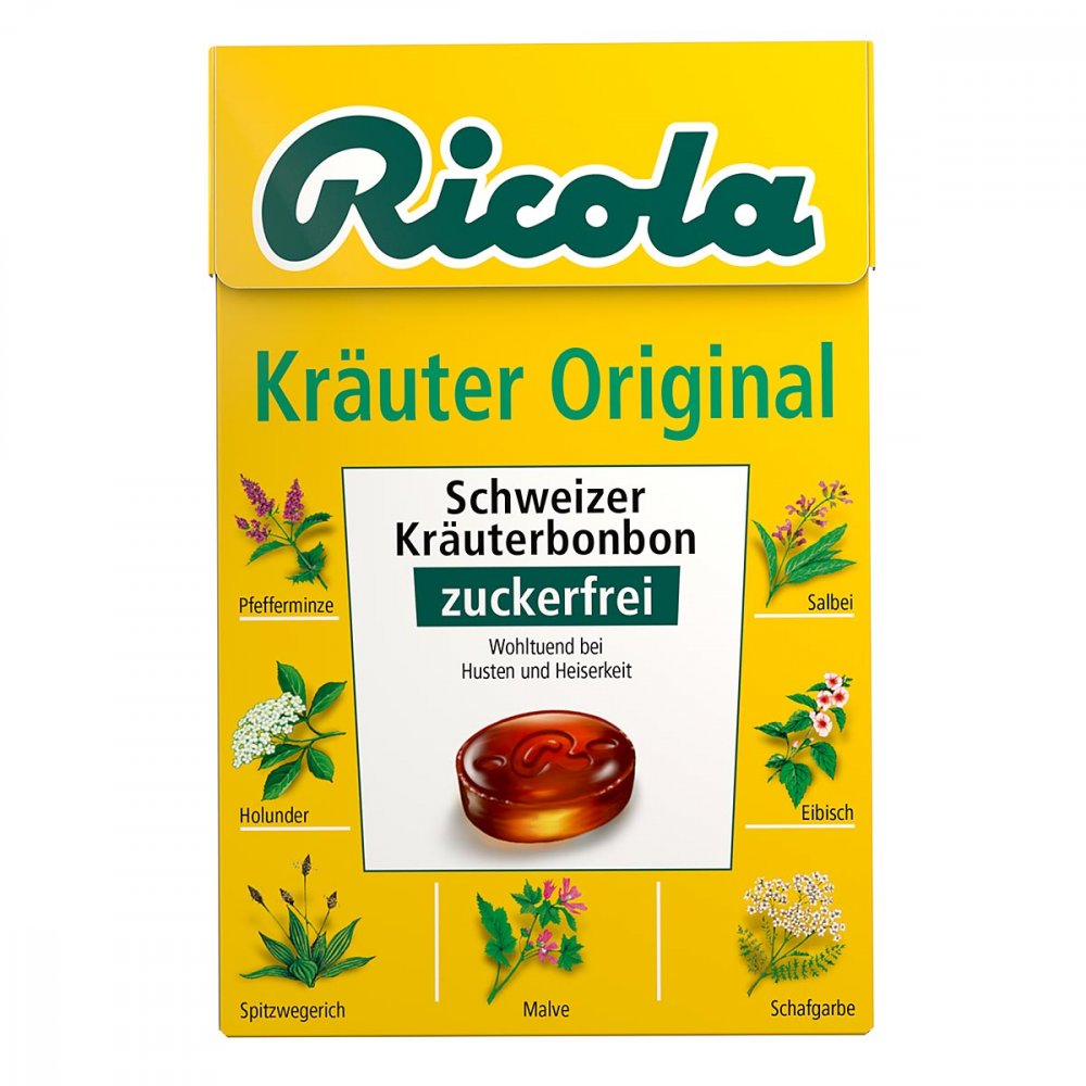 MARVECS GmbH Ricola ohne Zucker Box Kräuter Bonbons 03648776