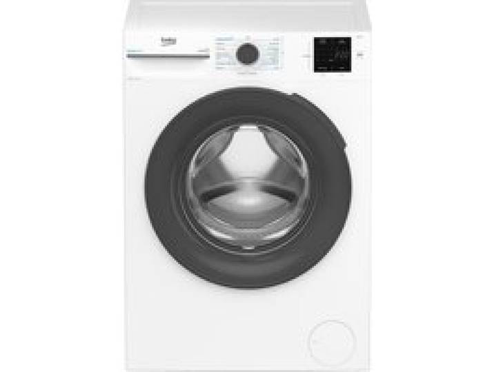 Lave-linge hublot BEKO BMEDWFT38411 - 8 kg - Induction - L60cm - 1400 trs/min - Classe A - Blanc / Hublot Noir