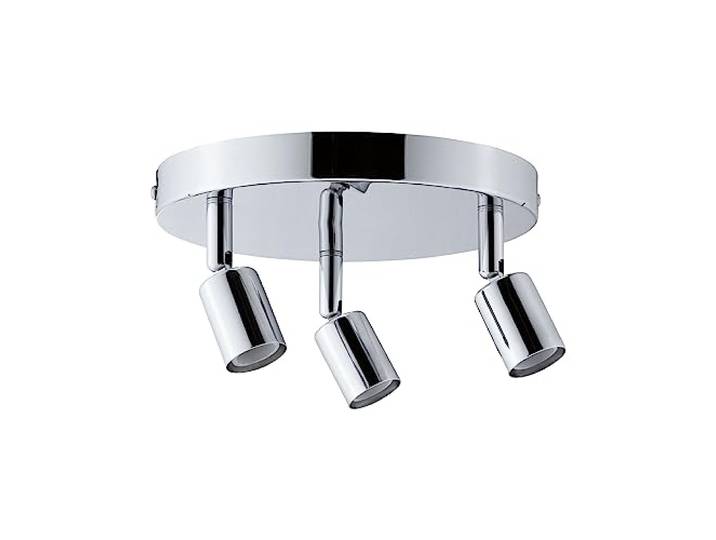 Paulmann 66747 Spots de plafond Carolina IP44 GU10 230V max. 3x10W gradable Chrome\, Spot trois flammes