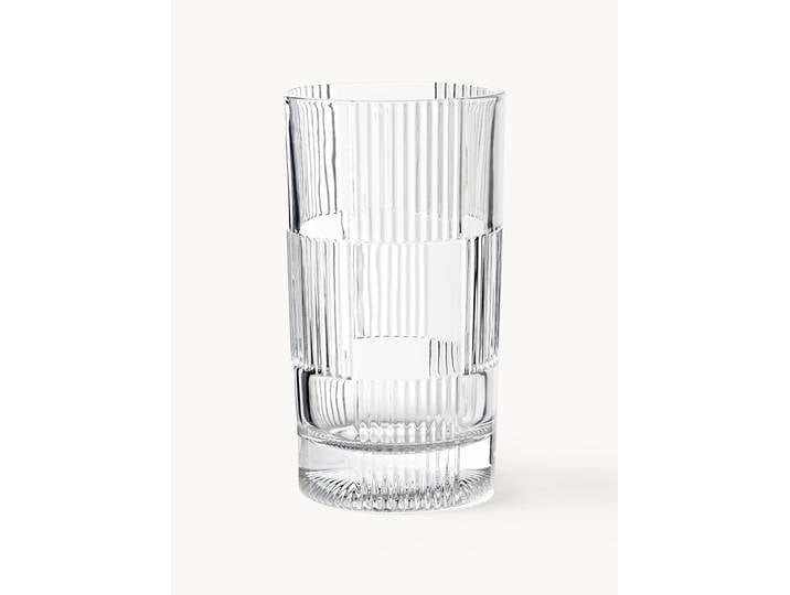 Verres à long drink avec motif gaufré Bicchi, 4 pièces