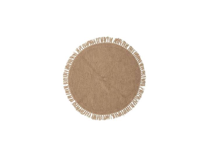 Tapis marron en laine Lenea