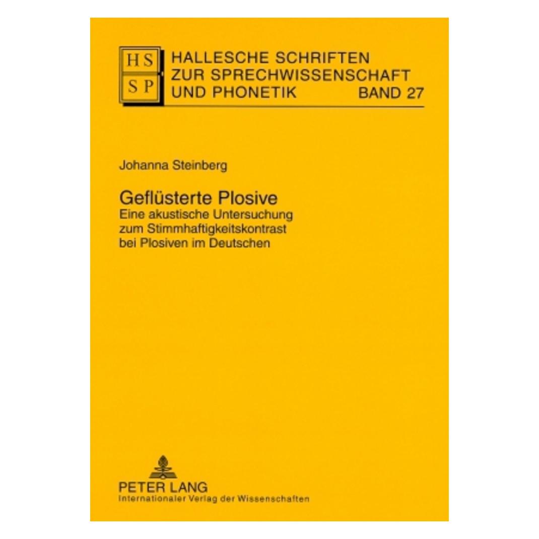 Peter Lang Geflüsterte Plosive (Deutsch, Softcover, Johanna Steinberg) (8098277)