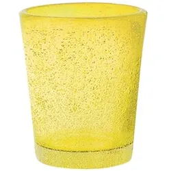 Konfektion 6 Jade Likörgläser gelbes Glas cl 5