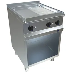 MKN Optima 700 Elektro Griddleplatte 600 FlexPower halb geriffelt