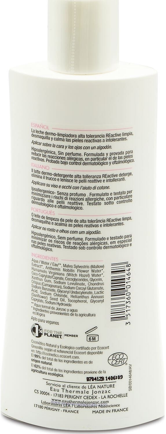 Jonzac Leite Dermolimpiadora Reactivo 200 ml