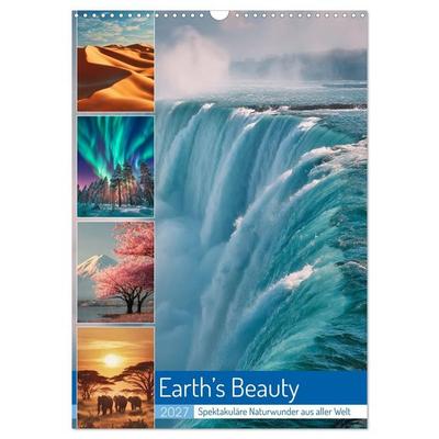 Earth’s Beauty (Wandkalender 2027 DIN A3 hoch), CALVENDO Monatskalender