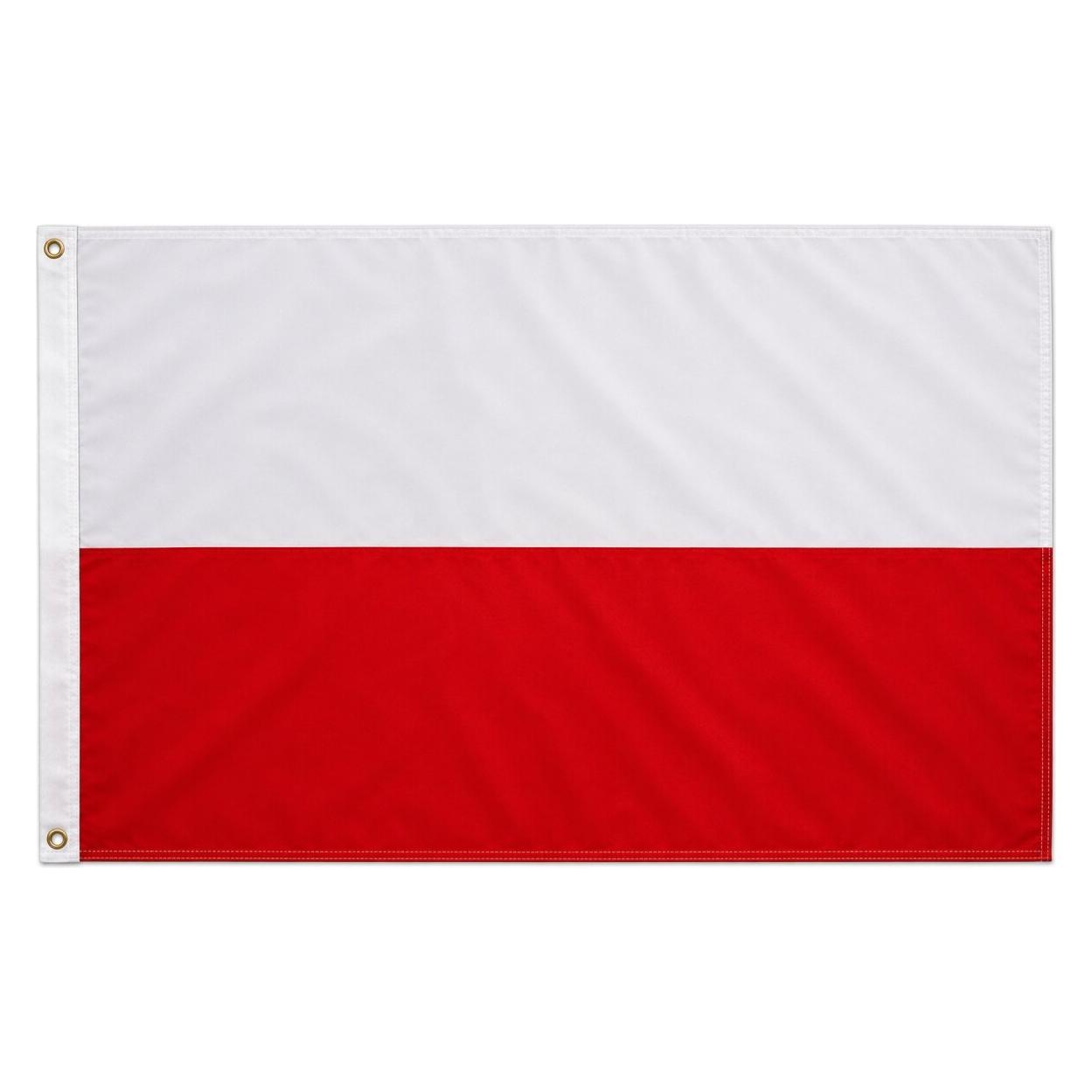 trends4cents XXL Flagge Polen 250 x 150 cm Fahne mit 3 Ösen 100g/m² Stoffgewicht Hissflagge Mast (250 x 250 cm) (32205188)
