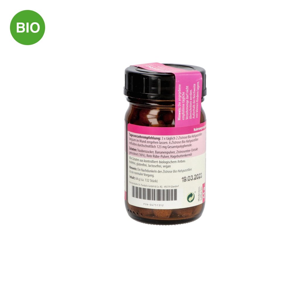 Dr. Pandalis GmbH & CoKG Naturprodukte Zistrose Bio Halspastillen 04751312