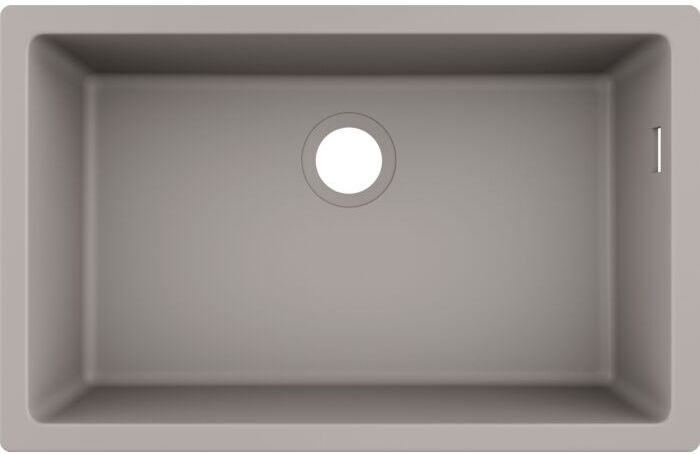 Hansgrohe Unterbauspüle 43432380 710 x 450 mm, 1 Hauptbecken, betongrau