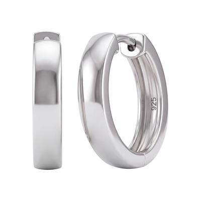 Paar Creolen JOBO, silber (silber 925), Ohrringe, Damen, 17,9mm, Silber 925 (Sterlingsilber), rund 925 Silber