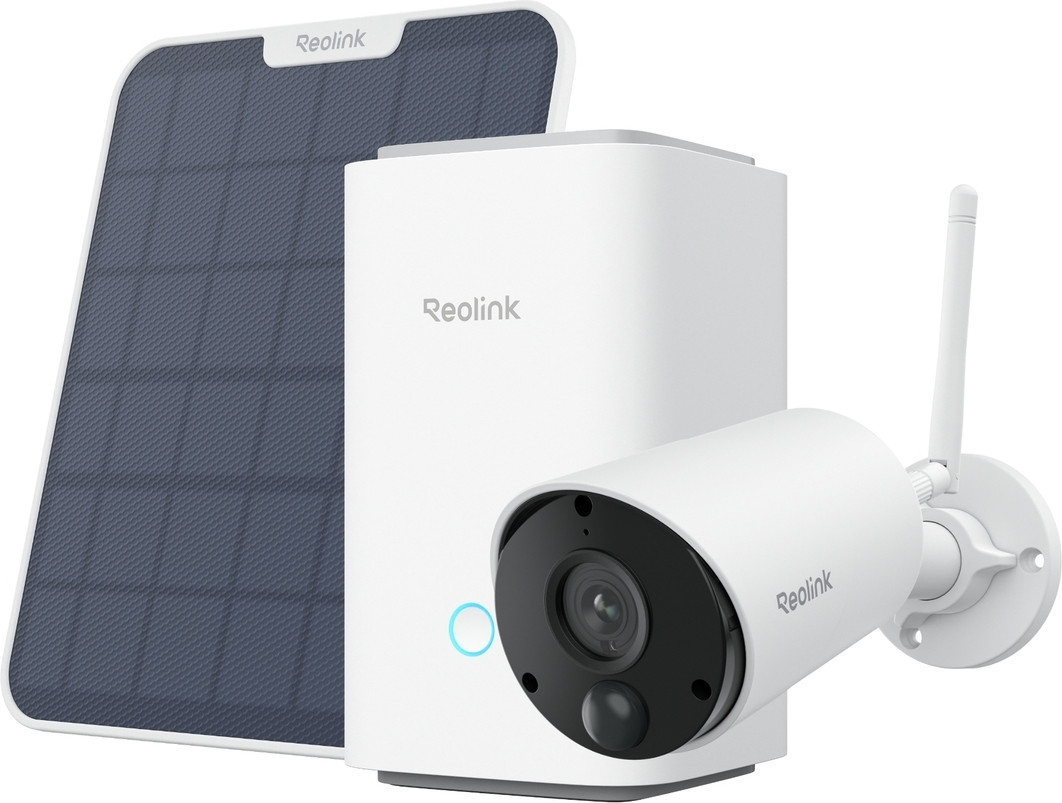Reolink Hub 1 met Argus serie B320 en zonnepaneel