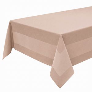 Gözze Tischdecke Pik-As, Taupe, 130 x 220 cm, rechteckig, aus 100% mercerisierter Baumwolle