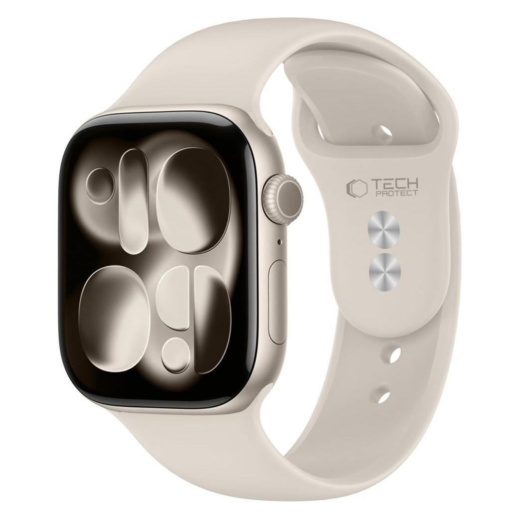 4Kom Andere Tech-Protect Tech-Protect Silikonarmband für Apple Watch 44 / 45 / 46 / 49 mm - Beige (77941743)