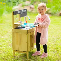 TP Toys Holz Spielküche, Matschküche,natur,