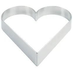 Contacto Tortenring HERZ 24 cm, Aluminium