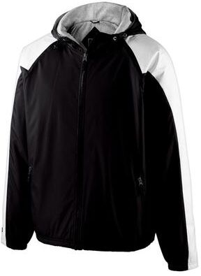 Holloway 229111 Homefield Jacket in Black/White size XL   Polyester