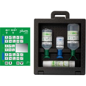 Plum Augenspülung iBox 3 sterile NaCl & pH-neutral, Augenspülstation, inkl. Augenspray, drei Größen