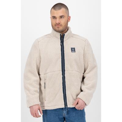 Fleecejacke LPO "Fleecejacke Reece", Herren, Gr. XXL, grau (wind chime), Fleece, 100% Polyester, regular fit hüftbedeckend, Jacken Fleecejacke, mit Langhaarfleece