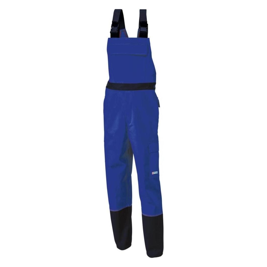 Planam Hitze-/SchweisserschutzLatzhose WeldShield blau/schwarz, Gr.50 (50) (5531050)