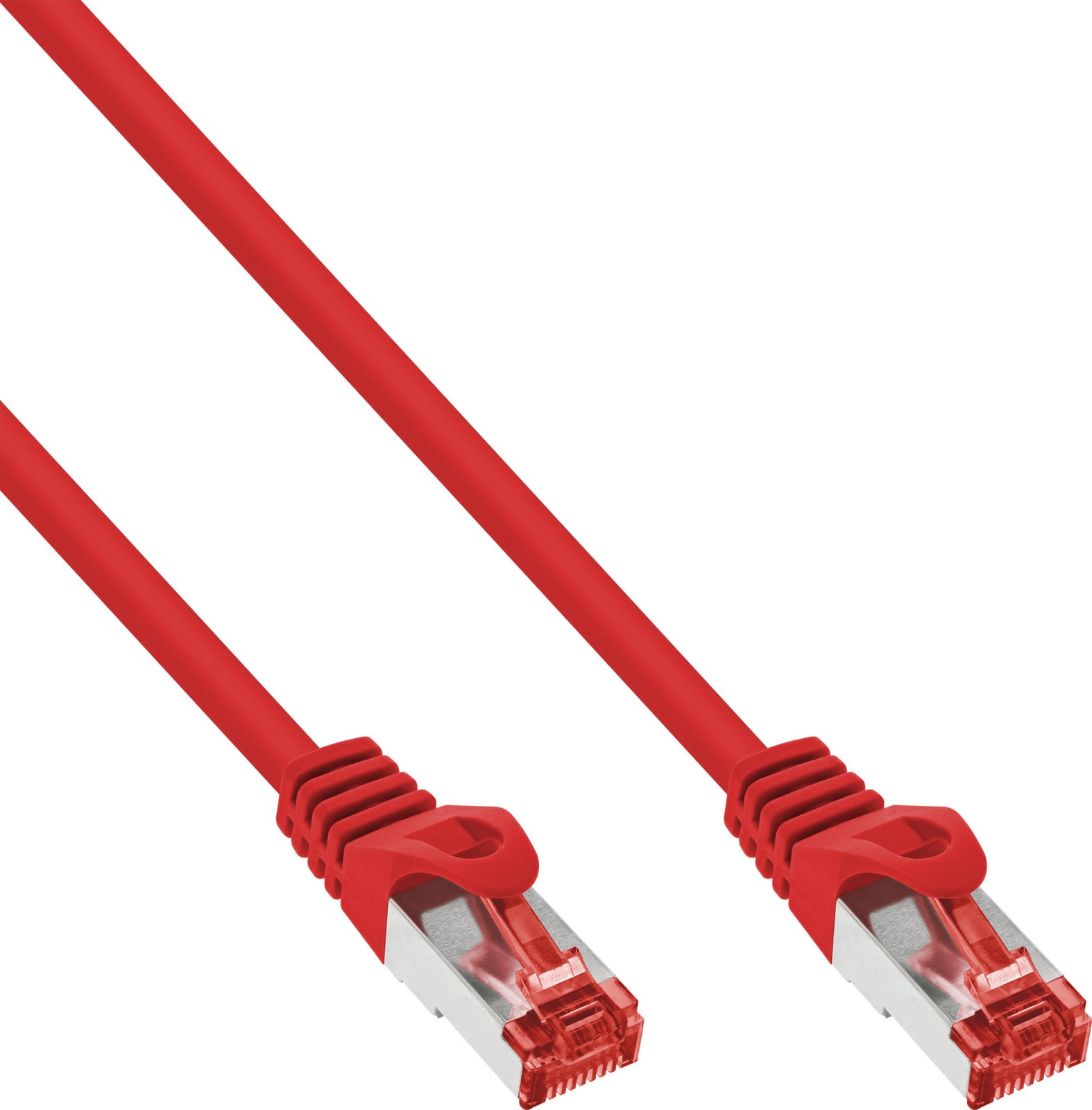 InLine 76411R Cat6 S/FTP Netwerkkabel, Rood, 1 meter
