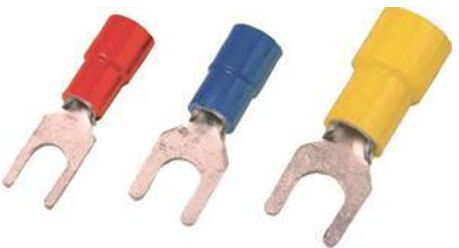Intercable Quetschkabelschuh ICIQ14G DIN46237 0,5-1qmm M4 rot Gabelform (181181)