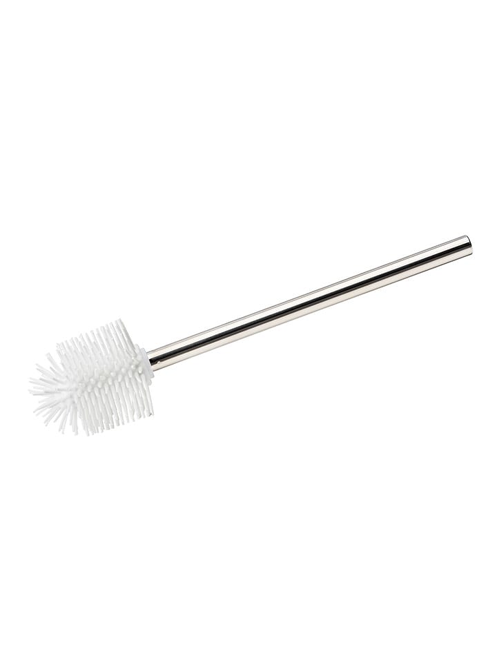 Wenko Silikon-WC-Bürste in Weiß/ Silber - (H)35 cm - onesize