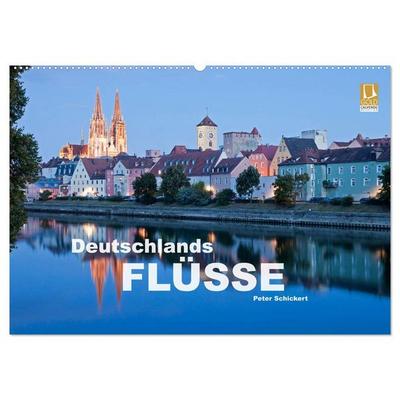 Deutschlands Flüsse (Wandkalender 2027 DIN A2 quer), CALVENDO Monatskalender