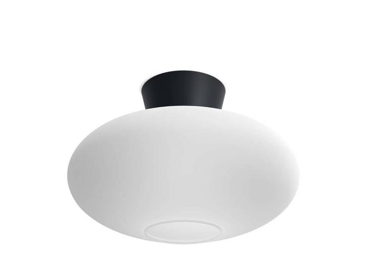 Bullo Deckenleuchte XL Ø38 Matt Black/Opal - Belid - Wohnzimmer - Metall