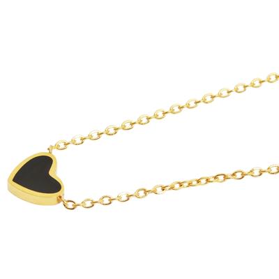 Kette ohne Anhänger ADELIA´S "Halskette mit Anhänger – aus Edelstahl", gold, Halsketten, Damen, 48cm, Edelstahl, Ideal zum Verschenken – schlicht und stilvoll