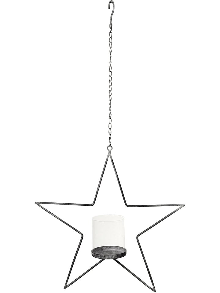 POSIWIO Windlicht in Grau - Ø 40 cm - onesize